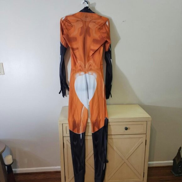 Stylish Orange and Black Jumpsuit - Picture 7 of 7